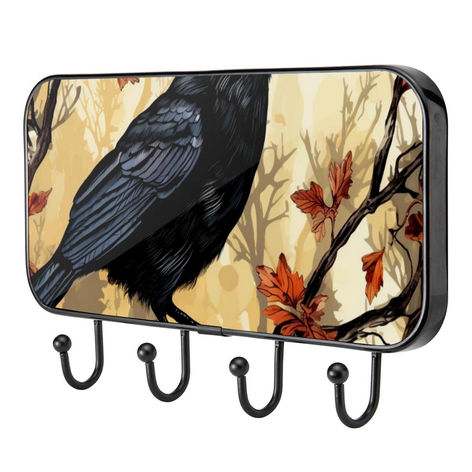 Blue Bird Cast Iron Towel & Coat Hook - Rustic Garden Style Hat & Key Rack