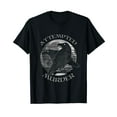 thumbnail image 1 of Raven Crow Attempted Murder Retro Moon Wiccan Pagan Gift T-Shirt, 1 of 5