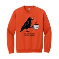 thumbnail image 1 of Raven Crow Coffee Lover Sweatshirt, Halloween Fall Graphic Pullover, Gift for Women, 1 of 2