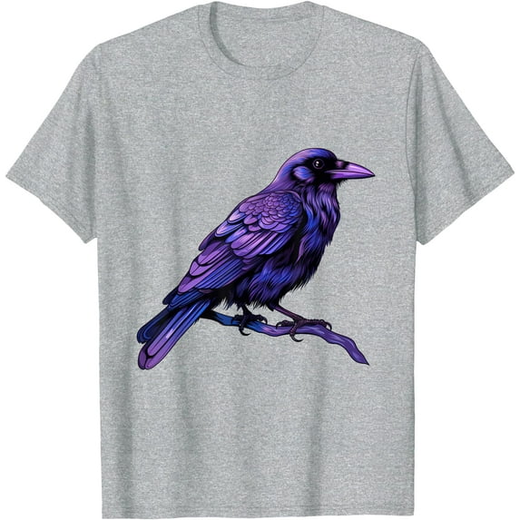 Raven Crow Lover Graphic Softstyle Unisex T-Shirt,Sport Grey Color,Size 3T