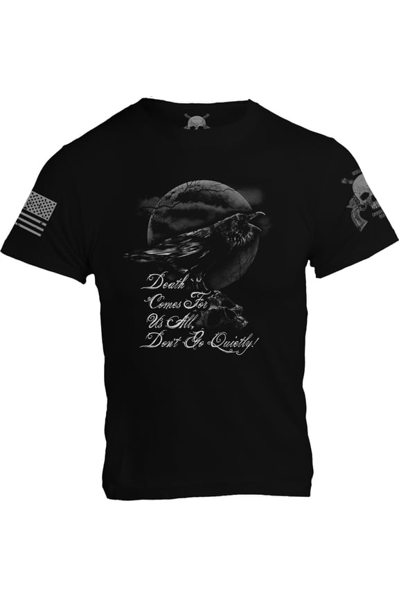 Raven "Death Comes For Us All" Mens T-Shirt Large Black