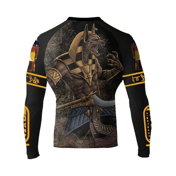 Raven Fightwear Men's Anubis BJJ Rash Guard MMA Black