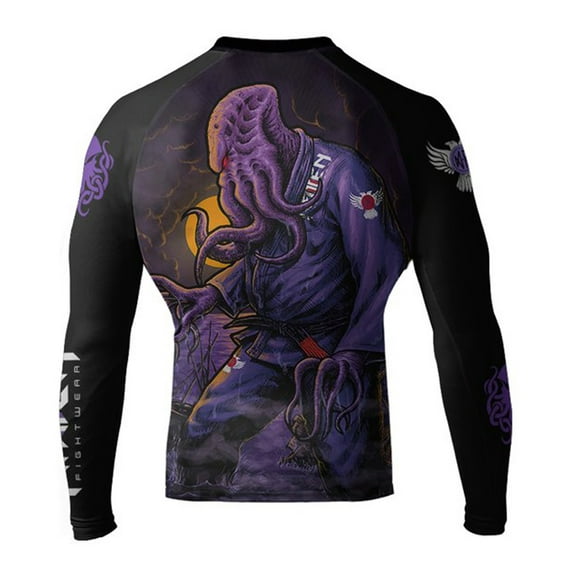 Raven Fightwear Men's BJJ Horror Cthulhu Guard Black