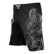 Raven Fightwear Mens BJJ Horror Cthulhu MMA Shorts BJJ Black Edition