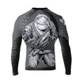 thumbnail image 1 of Raven Fightwear Men's BJJ Shark Attack Rash Guard Long Sleeve MMA Black Edition 4X-Large, 1 of 3