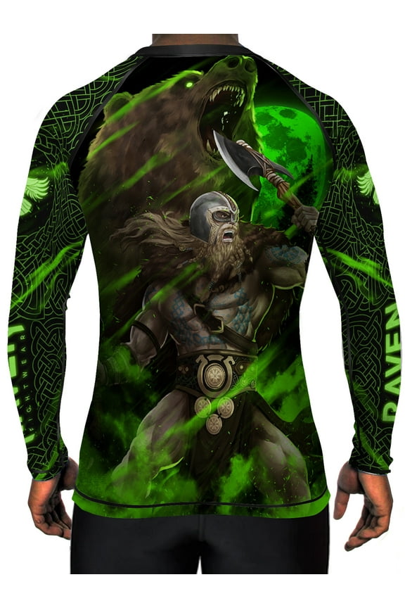 Men's Berserker 2.0 Rash Guard MMA BJJ Black