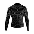 thumbnail image 1 of Raven Fightwear Men's Biomechanical BJJ Rash Guard MMA Black, 1 of 3