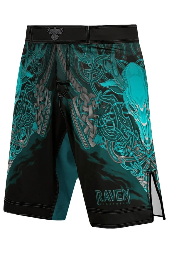 Men's Celtic MMA Shorts BJJ Black/Blue