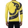 thumbnail image 1 of Raven Fightwear Men's Constrictor Snake BJJ Rash Guard MMA Yellow, 1 of 3