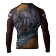 thumbnail image 1 of Raven Fightwear Men's Cthulhu MMA BJJ Rash Guard Black 3X-Large, 1 of 3