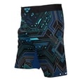thumbnail image 1 of Raven Fightwear Men's Cybernetic BJJ MMA Shorts Blue, 1 of 3