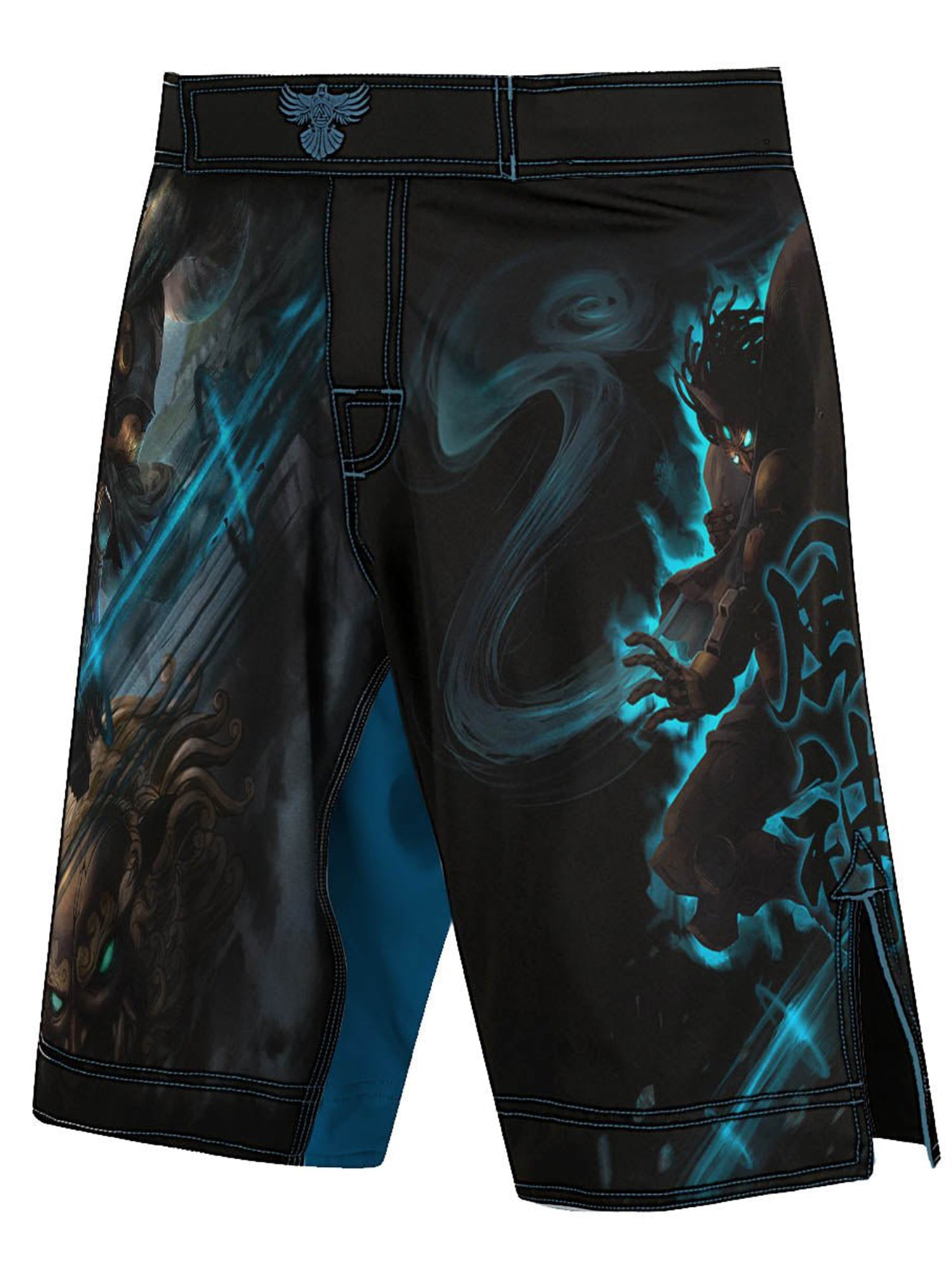 Raven Fightwear Men's Cybernetic Fujin God of Wind MMA Shorts BJJ Black ...