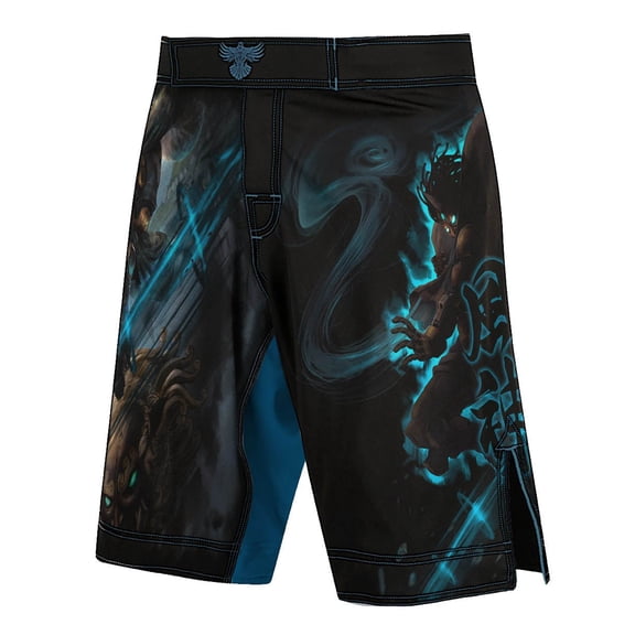 Raven Fightwear Men's Cybernetic Fujin God of Wind MMA Shorts BJJ Black