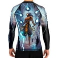 thumbnail image 1 of Raven Fightwear Men's Cybernetic Raijin God of Thunder BJJ Rash Guard MMA Black, 1 of 2
