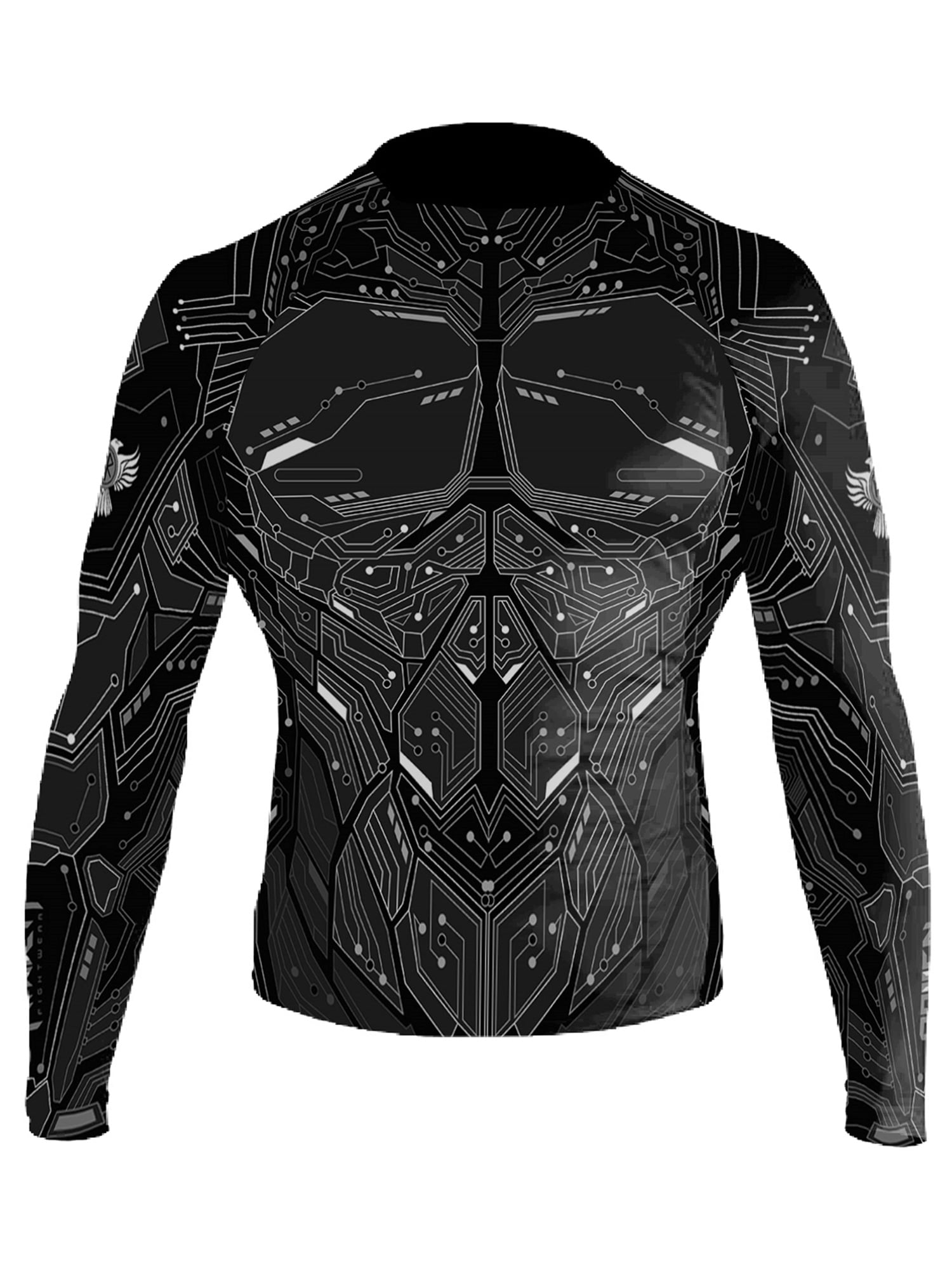 Raven Fightwear Men's Cybernetic Rash Guard MMA BJJ Black - Walmart.com