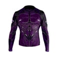 thumbnail image 1 of Raven Fightwear Men's Cybernetic Rash Guard MMA BJJ Purple, 1 of 3
