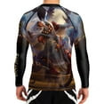 thumbnail image 1 of Raven Fightwear Men's Cybernetic Tengu BJJ Rash Guard MMA Black, 1 of 3