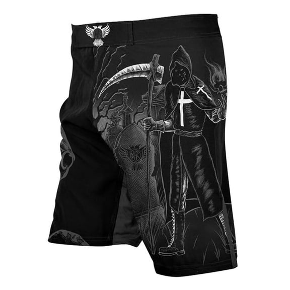 Raven Fightwear Men's Four Horseman of the Apocalypse Death MMA Shorts BJJ Black Edition