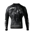 thumbnail image 1 of Raven Fightwear Men's Four Horsemen of the Apocalypse Death BJJ Rash Guard MMA Black Edition Medium, 1 of 3