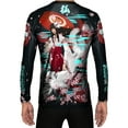 thumbnail image 1 of Raven Fightwear Men's Kitsune Fox BJJ Rash Guard MMA Black, 1 of 3