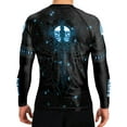 thumbnail image 1 of Raven Fightwear Men's Nordic 3.0 BJJ Rash Guard MMA Black/Blue, 1 of 3