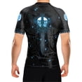 thumbnail image 1 of Raven Fightwear Men's Nordic 3.0 BJJ Rash Guard Short Sleeve MMA Black/Blue, 1 of 3
