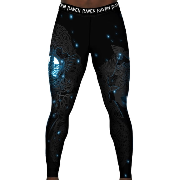 Raven Fightwear Men's Nordic 3.0 Spats Tights BJJ MMA Black/Blue
