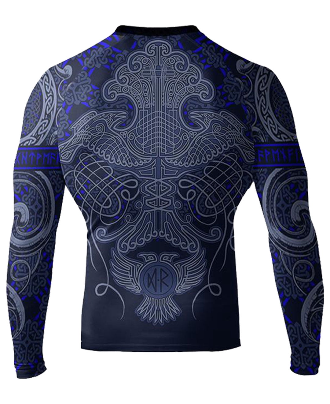 Raven Fightwear Men's Nordic Blue IBJJF Approved MMA Rash Guard Medium ...