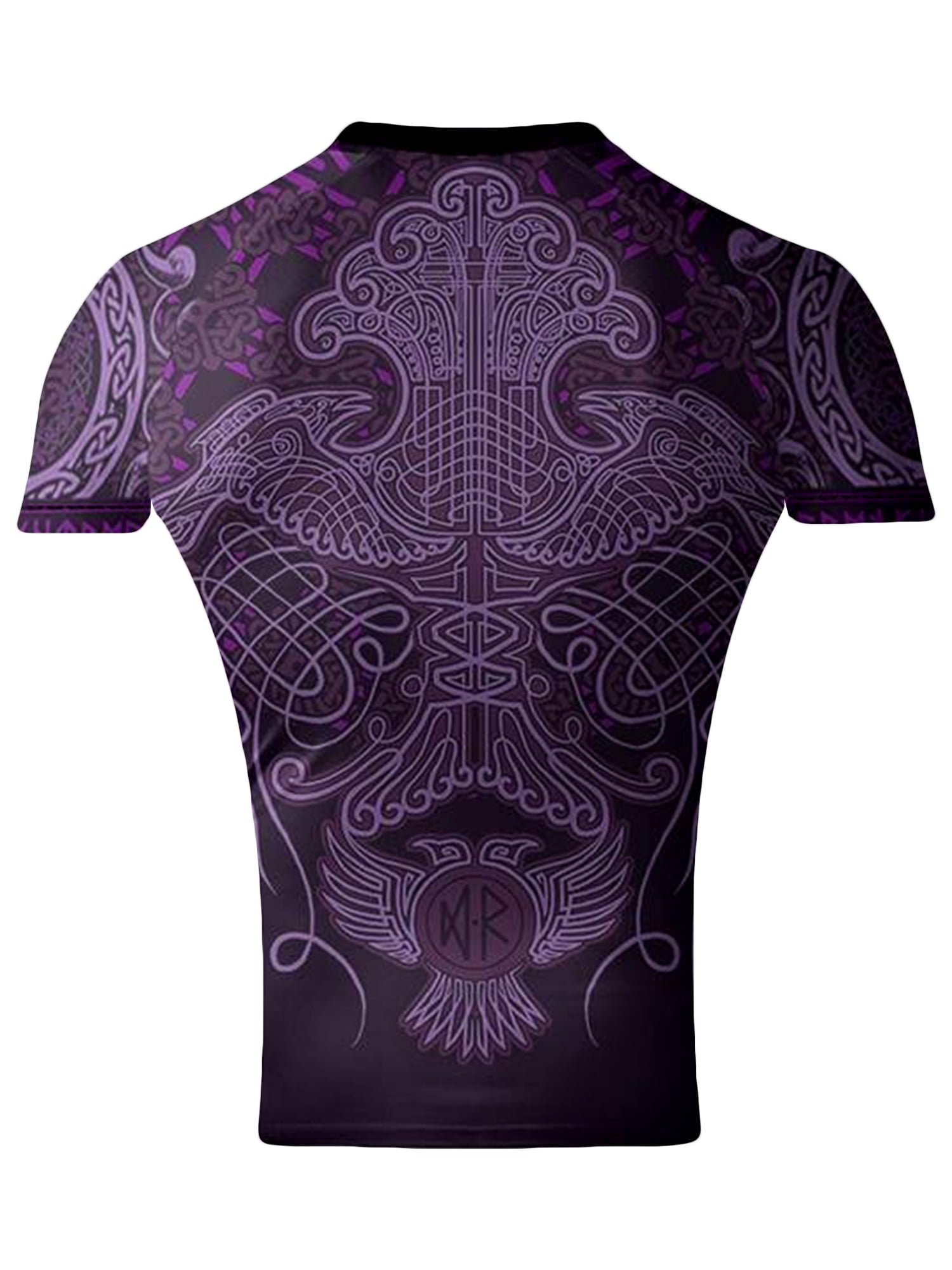 Raven Fightwear Men's Nordic Jiu Jitsu BJJ Rash Guard Short Sleeve MMA ...
