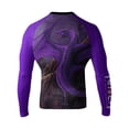 thumbnail image 1 of Raven Fightwear Men's Purple Dragon BJJ Jiu Jitsu Rash Guard MMA, 1 of 3