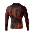 thumbnail image 1 of Raven Fightwear Men's Red Dragon BJJ Jiu Jitsu Rash Guard MMA, 1 of 3