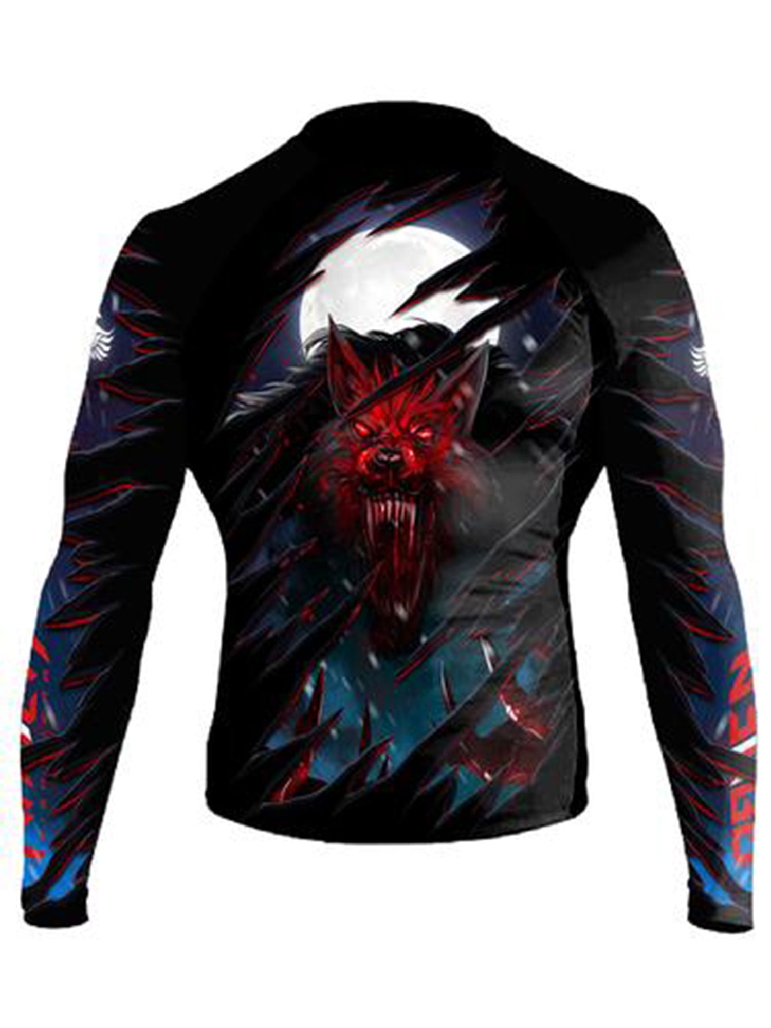 Raven Fightwear Men's The Lycan Rash Guard MMA BJJ Black - Walmart.com