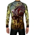 thumbnail image 1 of Raven Fightwear Men's The Monkey King Sun Wukong Rash Guard MMA BJJ Black, 1 of 3