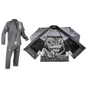 Raven Fightwear Mens Thor Jiu Jitsu Gi BJJ Uniform Grey