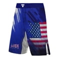 thumbnail image 1 of Raven Fightwear Men's Valor USA MMA Shorts BJJ Blue, 1 of 3