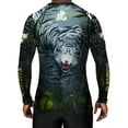 thumbnail image 1 of Raven Fightwear Men's Water Tiger BJJ Rash Guard MMA Black, 1 of 3