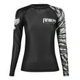 thumbnail image 1 of Raven Fightwear Women's Aerial Assault IBJJF Approved Rash Guard White Large, 1 of 3
