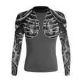 thumbnail image 1 of Raven Fightwear Women's Irezumi 2.0 Koi Fish BJJ Rash Guard MMA Grey, 1 of 3