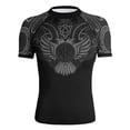 thumbnail image 1 of Raven Fightwear Women's Nordic BJJ Rash Guard Short Sleeve MMA Black, 1 of 3