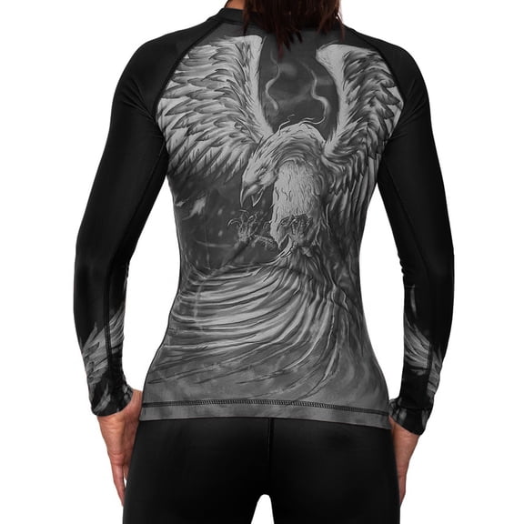 Raven Fightwear Women's The Phoenix BJJ Rash Guard MMA Black Edition