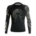 thumbnail image 1 of Raven Fightwear Women's Wind Element Dragon BJJ Rash Guard MMA Black, 1 of 3