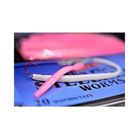 Raven Fishing Worms- 20 Per Pack in 6 Different Colors Size: 3 1/2"- Color: Chartreuse