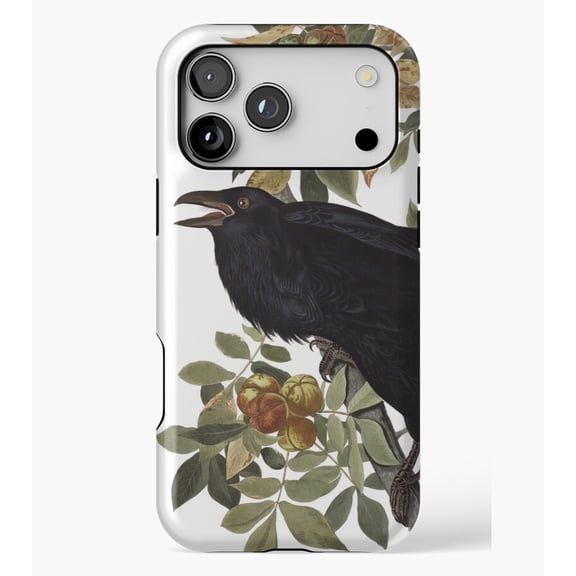 Raven - John James Audubon M2401, Protective Case for iPhone 17 16 15 14 13 12 11 Pro Max – Modern Unisex Style