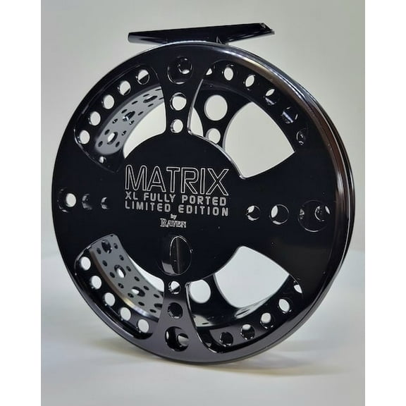 Raven Matrix Centerpin/Float Fishing Reel 5 1/8" Fully ported Limited Edition