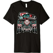 Raven Native American Indigenous Pride Haida Tlingit Totem Premium T-Shirt