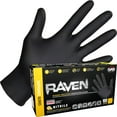 Raven Powder Free Nitrile Disposable Gloves 7 Mil Med Latex Free