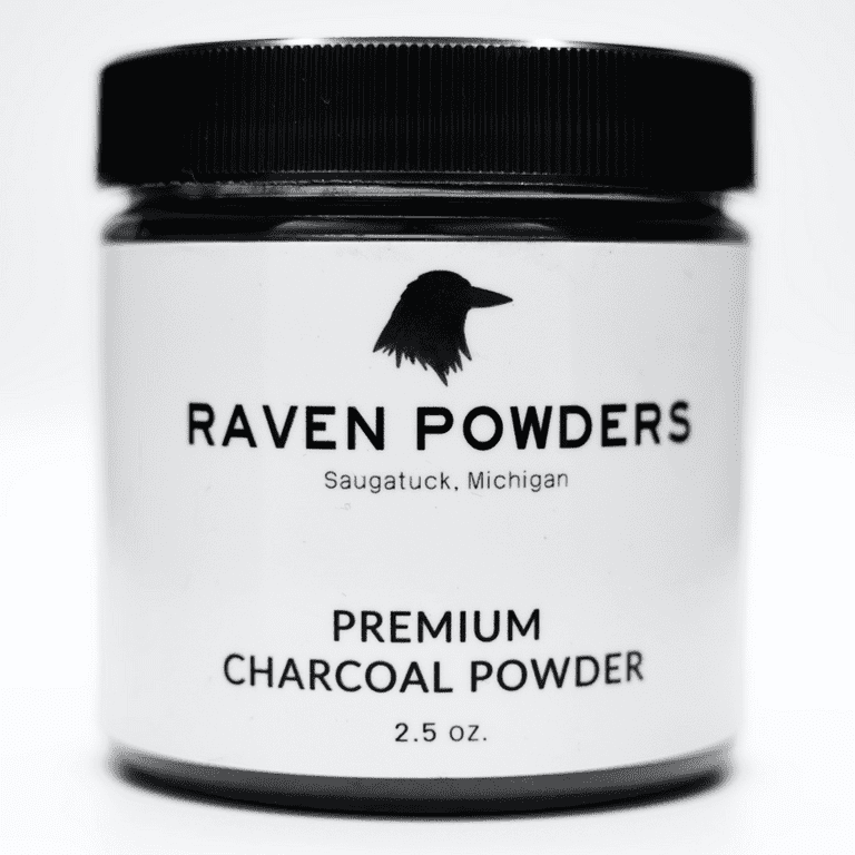 Raven Powders Premium Charcoal Powder for Drawing, Arts, and
