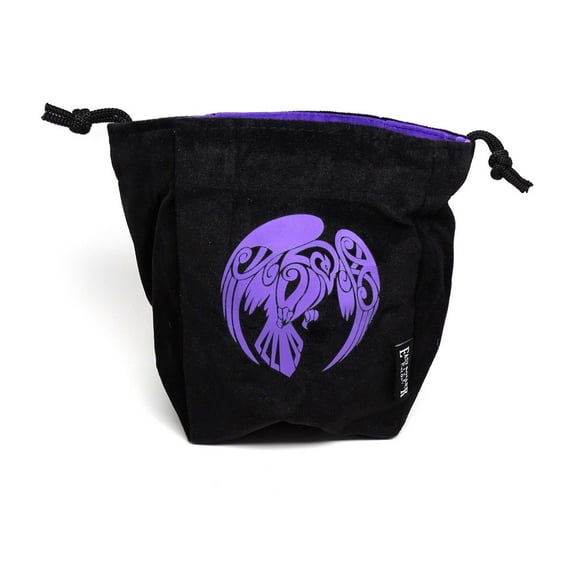 Raven Reversible Microfiber Self-Standing Large Dice Bag