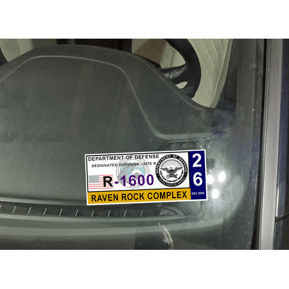 Raven Rock Mountain Complex Parking Decal DD-2220 UFO Secret Base