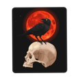 thumbnail image 1 of Raven Skull Red Moon Gaming Mouse Pad 10 x 12 inch Rectangle Computer Mousepad Mat Non-Slip Rubber Base for Office Laptop PC, 1 of 6